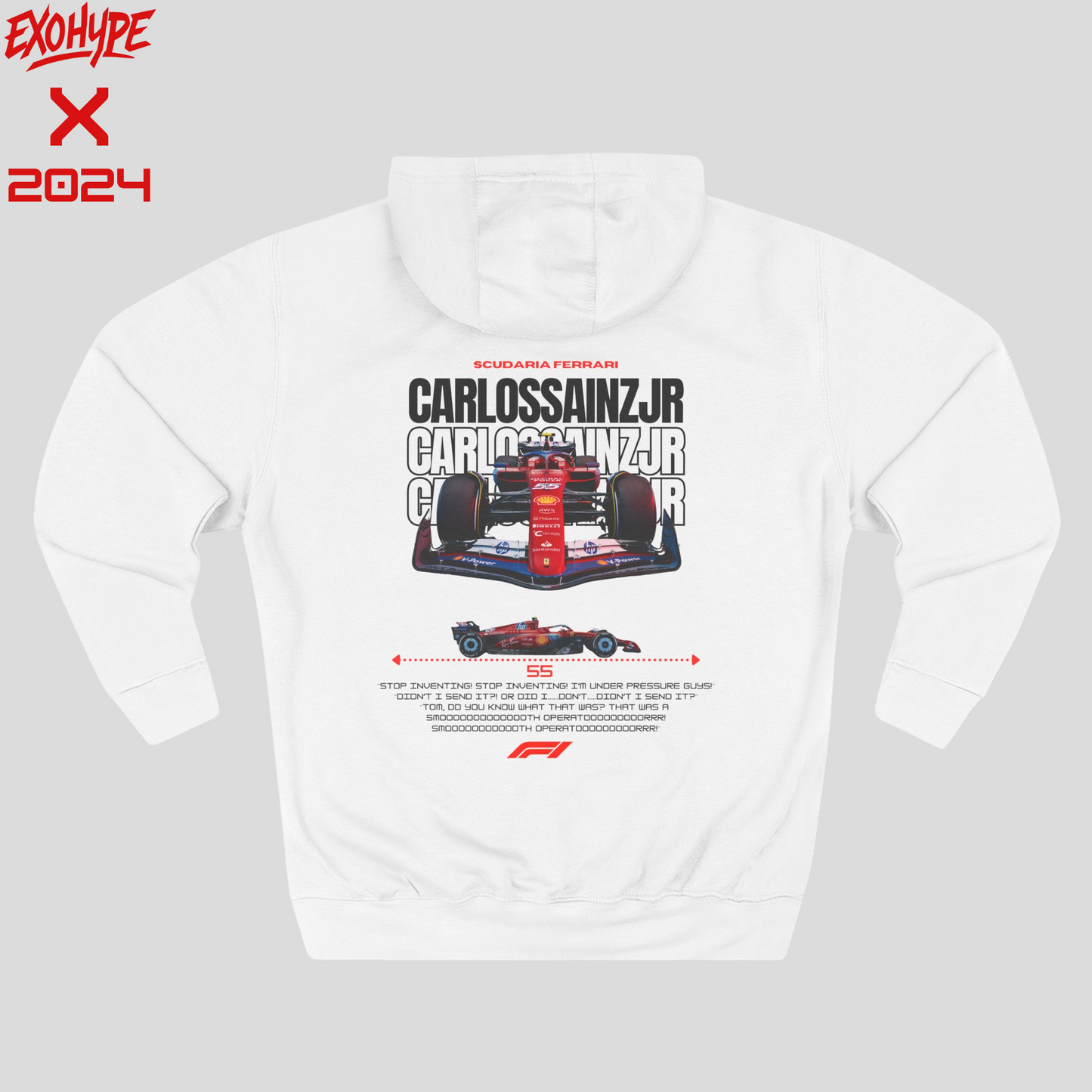 Carlos Sainz Ferrari 1st Edition Oversize Hoodie