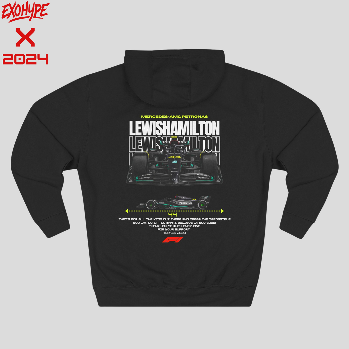 Sir Lewis Hamilton Mercedes 1st Edition Oversize Hoodie