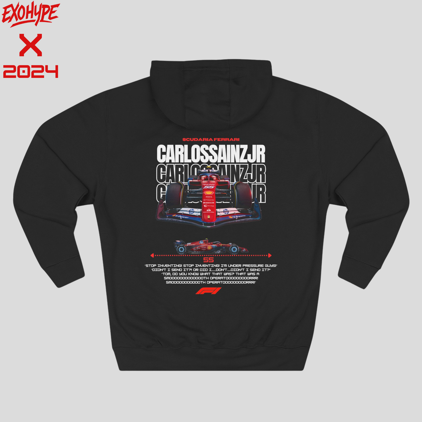 Carlos Sainz Ferrari 1st Edition Oversize Hoodie
