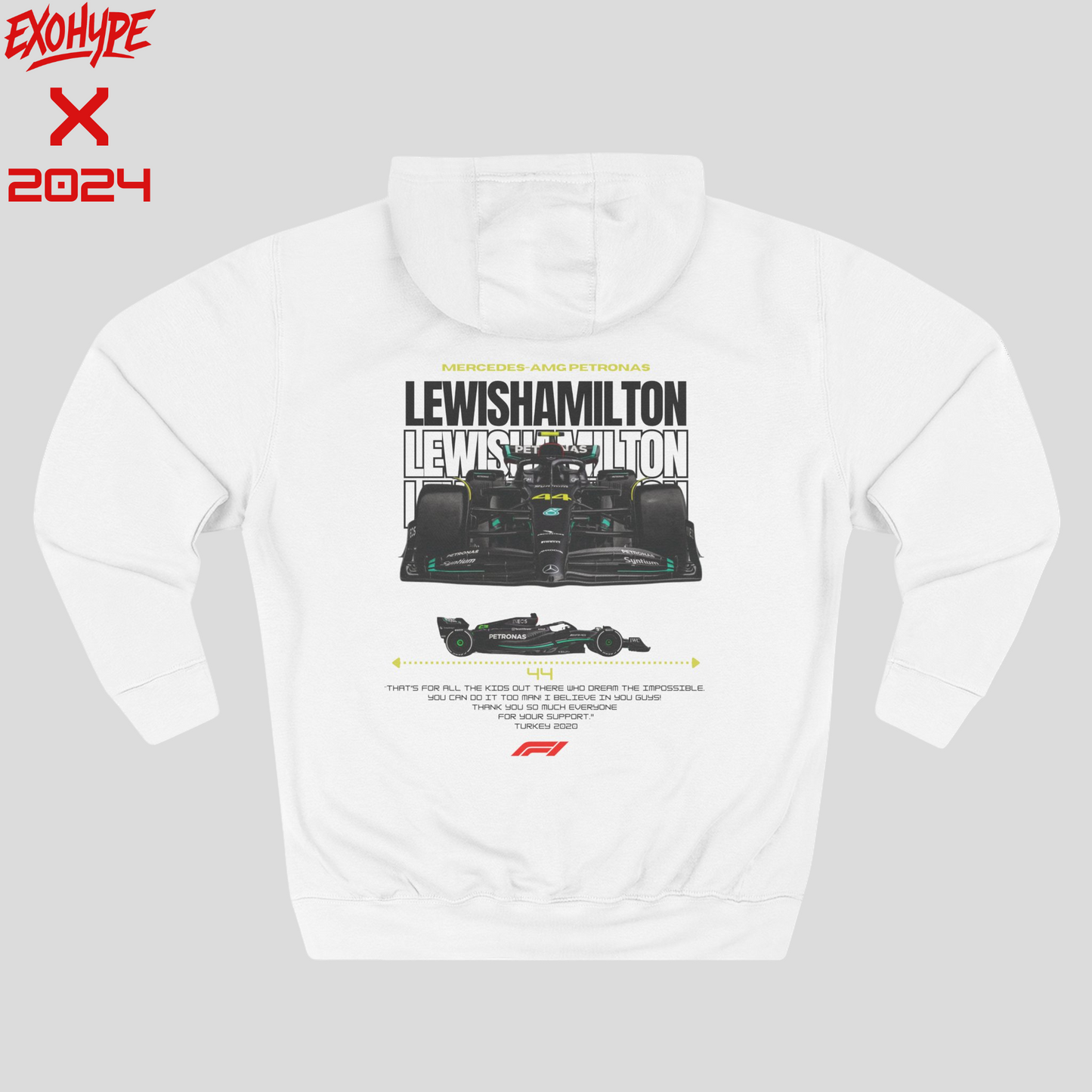 Sir Lewis Hamilton Mercedes 1st Edition Oversize Hoodie